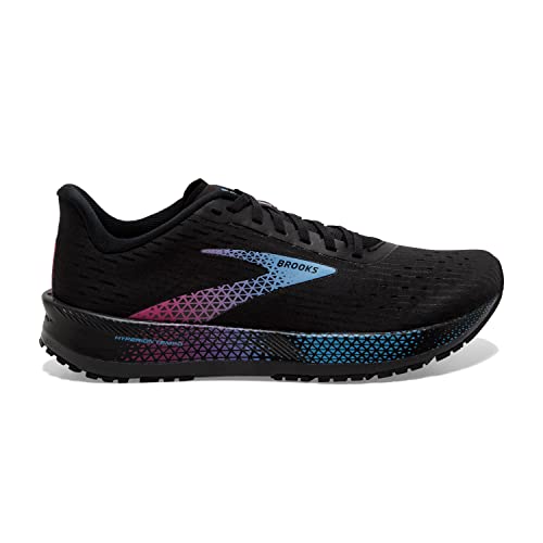 Brooks Women's Hyperion Tempo Road Running Shoe - Black/Blissful Blue/Fuchsia - 8.5 Medium