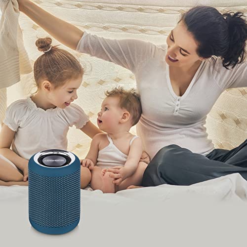 MAWODE Bluetooth Speakers, T10 Waterproof Speaker, 8 Hr Playtime Portable Speaker, Small, Lightweight, Mini, Wireless, Shower Speaker, Aux & TF Card Support (Blue)