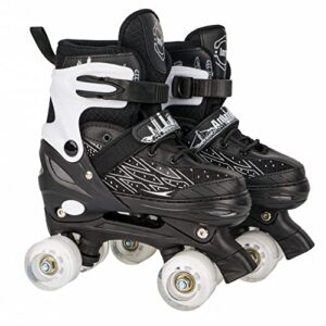 wiisham roller skates for kids 4 size adjustable roller skates,fun for boys and kids