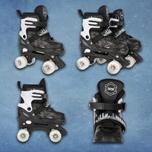 WiiSHAM Roller Skates for Kids 4 Size Adjustable Roller Skates,Fun for Boys and Kids