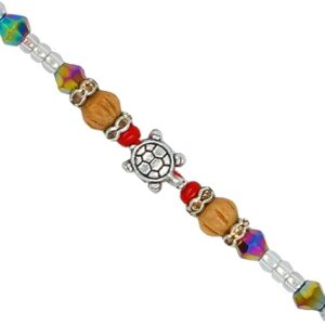 ARTISENIA Silver Turtle Rakhi for Brother Raksha Bandhan Rakhi Thread Wrist bands for Loving Brother Sister | Rakshabandhan Rakhi for Brother bhabhi