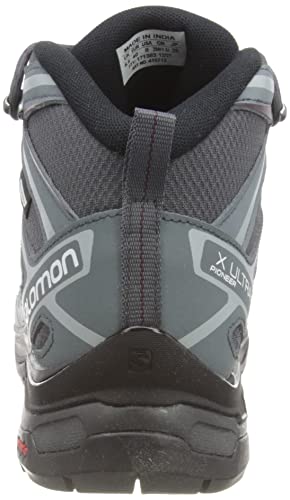 Salomon X Ultra Pioneer MID CLIMASALOMON Waterproof Hiking Boots for Women Trail Running Shoe, Ebony/Stormy Weather/Wine Tasting, 8