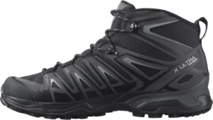 salomon men's x ultra pioneer climasalomon waterproof climbing shoe, black/magnet/monument, 12