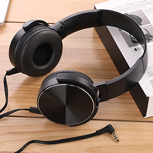 Classroom Headphones Bulk 24 Pack Wholesale Student headsets, Durable Earphones Comfy Swivel Class Set School, Library, Children, Kids for Online Learning and Travel (24 Black)