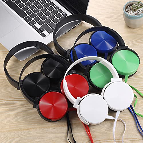 Classroom Headphones Bulk 10 Pack Multi Color, Wholesale Students Headsets Durable Earphones Comfy Swivel Class Set School, Library, Children, Kids for Online Learning and Travel