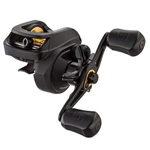 13 FISHING - Origin R1 Baitcast Reel - 8.1:1 Gear Ratio - Left Hand Retrieve (100 Size) (Fresh) - OR1-8.1-LH, Black/Gold