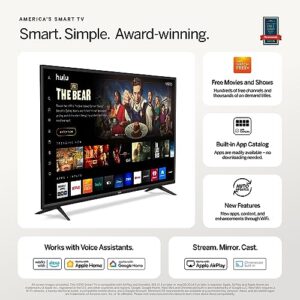 VIZIO 32-inch D-Series Full HD 720p Smart TV with Apple AirPlay and Chromecast Built-in, Alexa Compatibility, D32h-J, 2022 Model