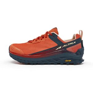 altra olympus 4 trail running shoe - women's navy/coral 6.5