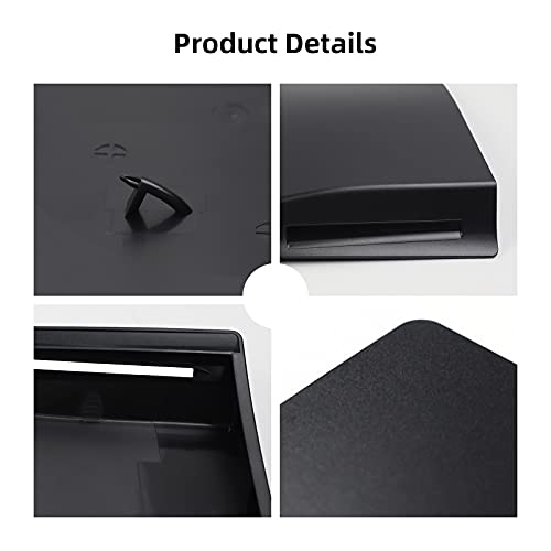NexiGo PS5 Accessories Faceplate for Playstation 5 Disc Edition, ABS Anti-Scratch Dustproof Protective Shell Cover, Replacement Face Plate for PS5 Disc Edition (Black)