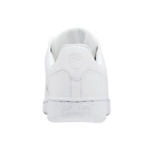 K-Swiss Women's Classic VN Leather Sneaker, White/White, 9 M