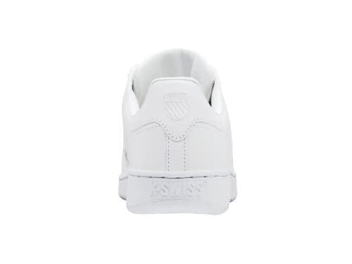 K-Swiss Women's Classic VN Leather Sneaker, White/White, 9 M