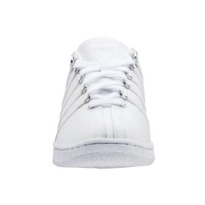 K-Swiss Women's Classic VN Leather Sneaker, White/White, 9 M