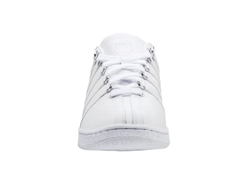 K-Swiss Women's Classic VN Leather Sneaker, White/White, 9 M