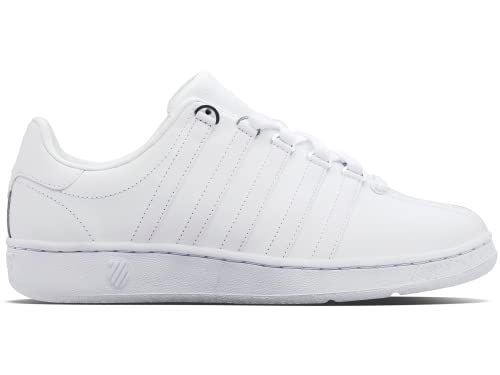 K-Swiss Women's Classic VN Leather Sneaker, White/White, 9 M