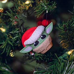 Bitty Boomers Star Wars The Mandalorian: Grogu with Santa Hat - Mini Bluetooth Speaker