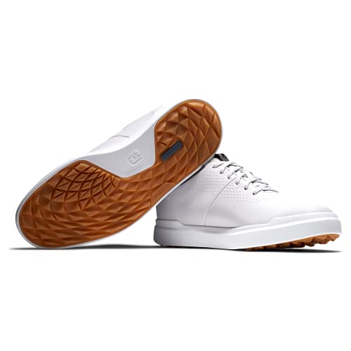 FootJoy Men's Contour Casual Golf Shoe, Cool White, 11.5