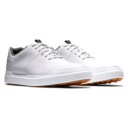 FootJoy Men's Contour Casual Golf Shoe, Cool White, 11.5