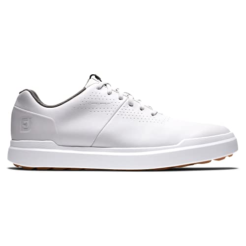 FootJoy Men's Contour Casual Golf Shoe, Cool White, 11.5