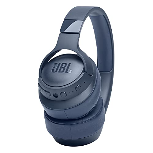 JBL Tune 760NC - Lightweight, Foldable Over-Ear Wireless Headphones with Active Noise Cancellation - Blue, Medium