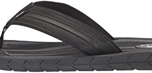 Oakley Men's Pier Ellipse Flip Flop, Blackout, 13