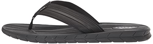 Oakley Men's Pier Ellipse Flip Flop, Blackout, 13