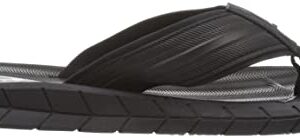 Oakley Men's Pier Ellipse Flip Flop, Blackout, 13