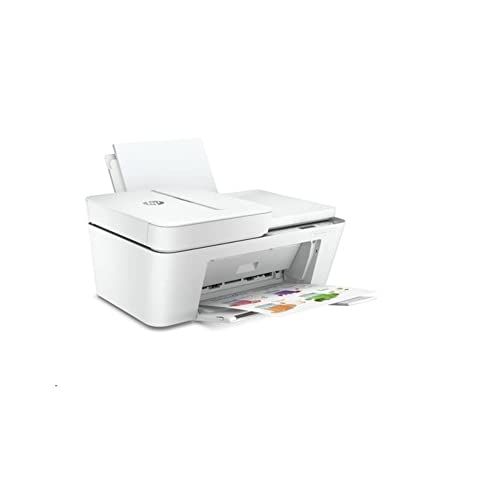 HP DeskJet Plus 4132 All-in-One Wireless Printer, Scan, Copy and Mobile Fax, 7FS79A (Renewed)