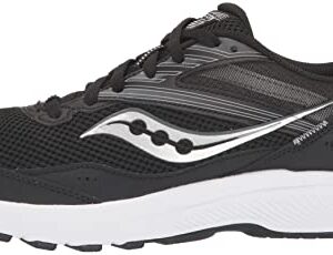 Saucony Men's Cohesion 15 Running Shoe, Black/White, 11