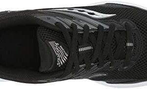 Saucony Men's Cohesion 15 Running Shoe, Black/White, 11