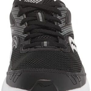 Saucony Men's Cohesion 15 Running Shoe, Black/White, 11