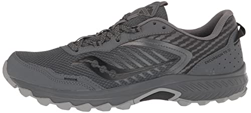 Saucony mens Excursion Tr15 Trail Running Shoe, Shadow/Black, 10 US