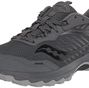 Saucony mens Excursion Tr15 Trail Running Shoe, Shadow/Black, 10 US