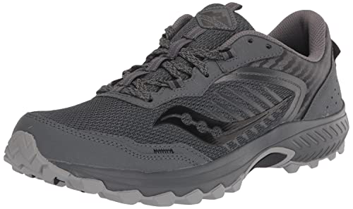 Saucony mens Excursion Tr15 Trail Running Shoe, Shadow/Black, 10 US