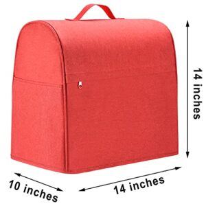 OUOLife Stand Mixer Cover Dust Proof Bag Compatible with KitchenAid Electric Mixer (Red, Fit for Tilt Head 4.5-5 Quart)
