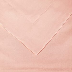 SUPERIOR Cotton Percale Duvet Cover Set, King/California King, Blush, 3-Pieces