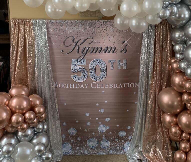 Sequin Curtain Backdrop 2 Panels Set Rose Gold 2FTx8FT Sequin Photography Backdrop Curtain Sparkle Background Drapes for Christmas Wedding Party Decoration