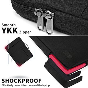 Laptop Sleeve Case 15-15.6 Inch Waterproof Business Computer Carrying Case Portable Handle Briefcase Bag Compatible with 15.6 Inch MacBook Air/Pro 15-15.6 Inch HP ASUS Samsung Notebook Black