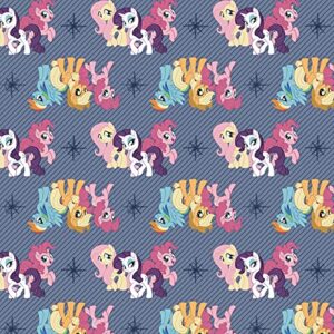 camelot fabrics my little pony friends characters rarity rainbow dash pinkie pie premium quality 100% cotton fabric by 1/2 of a yard.