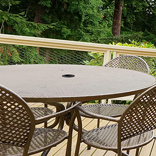 Outus Patio Table Umbrella Hole Ring Umbrella Cone Wedge Plug Umbrella Stabilizer Sleeve for 2 to 2.5 Inch Patio Table Hole and 1.5 Inch or Umbrella Pole Adapter(Black,4 Pieces)