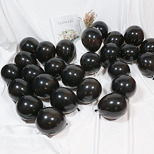 5 Inch Black Balloons 100 Pack, JOGAMS Latex Party Balloons for Birthday Party, Small Balloons for Baby Shower Wedding Anniversary Halloween Party Decorations