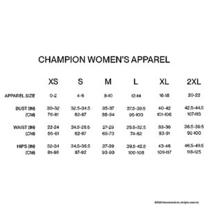 Champion Women's Hoodie, Powerblend, Fleece Hoodie, Sweatshirt for Women, Script (Reg. or Plus)