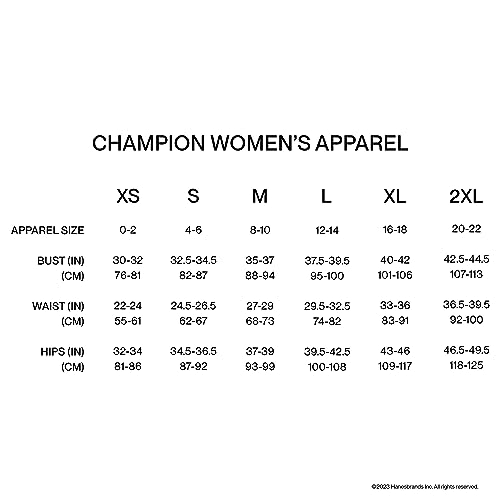 Champion Women's Hoodie, Powerblend, Fleece Hoodie, Sweatshirt for Women, Script (Reg. or Plus)