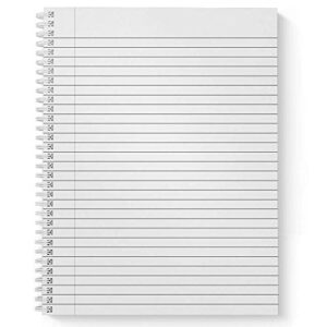 Softcover Made of Magic 8.5" x 11" Motivational Spiral Notebook/Journal, 120 Wide Ruled Pages, Durable Gloss Laminated Cover, White Wire-o Spiral. Made in the USA