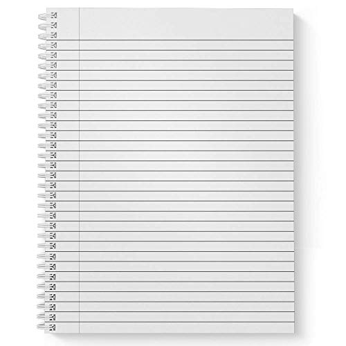 Softcover Made of Magic 8.5" x 11" Motivational Spiral Notebook/Journal, 120 Wide Ruled Pages, Durable Gloss Laminated Cover, White Wire-o Spiral. Made in the USA