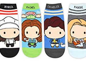 Hyp Friends TV Show Chibi Characters Juniors/Womens 6 Pack Ankle Socks