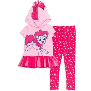 my little pony pinkie pie little girls cosplay t-shirt and leggings 7-8