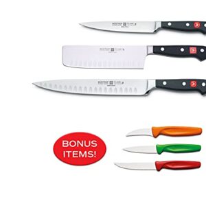 Wüsthof Classic 3-Piece Chef's Knife Set with Paring Knives
