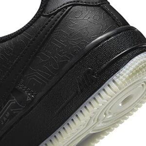 Nike Big Kid's Air Force 1 '06 "Space Jam Black/Black-Lt Blue Fury (DN1434 001) - 4