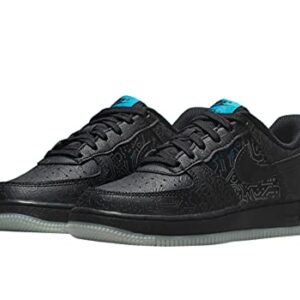 Nike Big Kid's Air Force 1 '06 "Space Jam Black/Black-Lt Blue Fury (DN1434 001) - 4