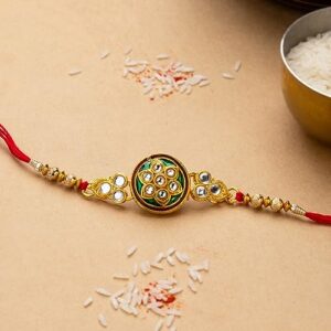 Kamla Sellers Raksha Bhandan Handmade Rakhi Thread Bracelet Rakhi for Brother Bhaiya Celebration